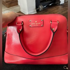 EUC Kate‎ Spade New York Grand Street Rachelle Leather Satchel coral color